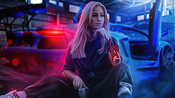 Aless Cybergirl , cyberpunk, scifi, artist, artwork, digital-art, artstation HD wallpaper