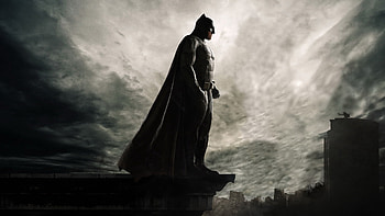 Batman On The Roof Of Seeing Gotham City, batman, artwork, artist, digital-art, deviantart, superheroes HD wallpaper