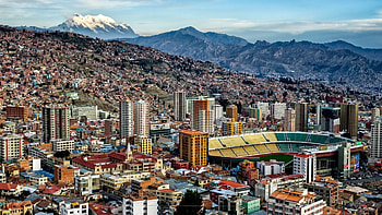 La Paz town Bolivia, Full HD wallpaper