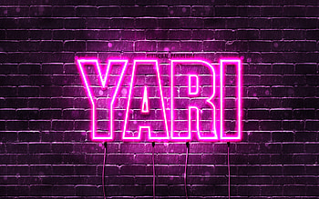 Happy Birtay Yari, , pink neon lights, Yari name, creative, Yari Happy Birtay, Yari Birtay, popular japanese female names, with Yari name, Yari HD wallpaper