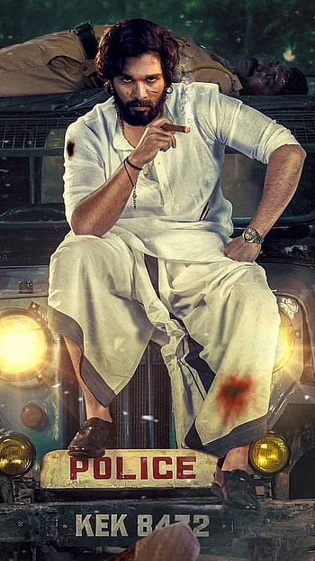 Pushpa, Police Van, background HD phone wallpaper