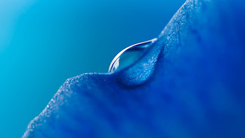 Blue droplet, Honor Magicbook, close up, stock HD wallpaper
