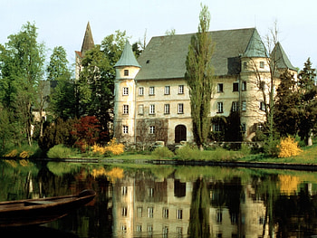 Landscape, Water, Houses, Trees, Architecture HD wallpaper