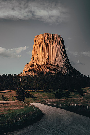 Landscape, Nature, Trees, Rock, Mountain, Road HD phone wallpaper