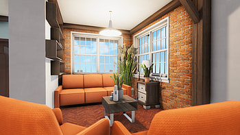 House Flipper 2 Inspired Modern Home Interior, video game, House Flipper 2 HD wallpaper