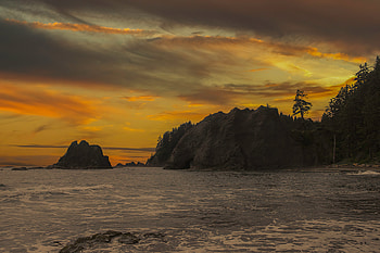 Rialto Beach Hole In The Wall Olympic National Park, beach, national-park, nature HD wallpaper