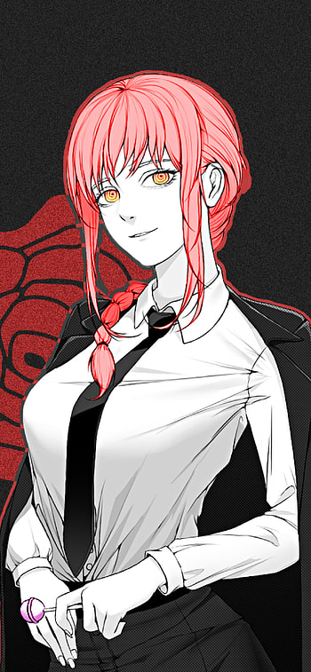 Makima redblack, makima, chainsawman HD phone wallpaper