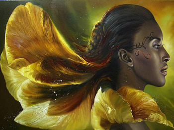 Ambrosia, beautiful, female, yellow, flower HD wallpaper