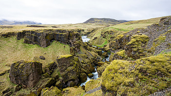 Thingvellir National Park, Steinbogafoss waterfall, Island, Skogar HD wallpaper