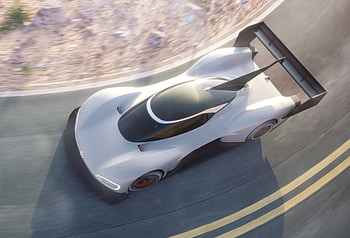 Top view, Volkswagen I.D. R pikes peak HD wallpaper