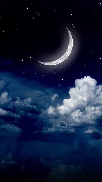 Moon, Waning Crescent, Moon Phase HD phone wallpaper