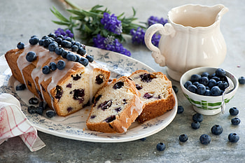 Cake, Food, Bilberries, Berries, Bakery Products, Baking, Glaze HD wallpaper