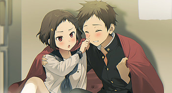 Satoshi Fukube, Mayaka Ibara, Anime, Hyouka HD wallpaper