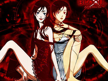 saya otonashi+diva, black, blood, red HD wallpaper