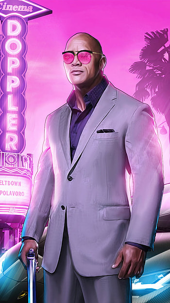 Grand Theft Auto Six, game, grand theft auto, wwe, gta, the rock, wrestler, gta 6 HD phone wallpaper
