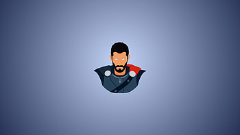 Thor Minimalism 1, thor, minimalism, 1, artist, deviantart, artwork, superheroes HD wallpaper