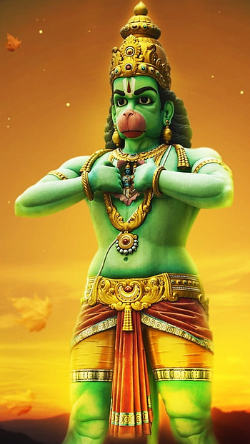 Hanuman, Big Statue, Hanuman Painting HD phone wallpaper