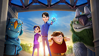 Jim Claire Toby Blinky Argh Trollhunters, trollhunters, tv-shows, animated-tv-series HD wallpaper