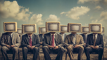 Ultra : Corporate Mindset with CRT Monitors, corporatism, CRT Monitor, business, surrealism, technology HD wallpaper
