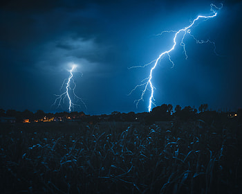 Nature, Sky, Night, Lightning, Dark, Overcast, Mainly Cloudy HD wallpaper
