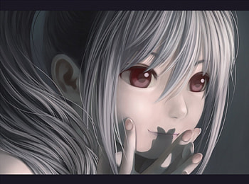 Close Up, silver hair, cute, long hair, beauty, nice, , potrait, female, plain, sexy, sweet, hot, girl, beautiful, anime girl, simple, anime, pretty, white hair, lovely HD wallpaper