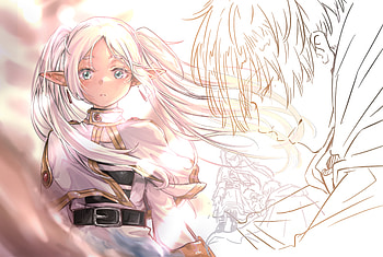 Frieren & Himmel – Stunning Anime from Beyond Journey's End, Anime, Frieren: Beyond Journey's End, Frieren (Frieren: Beyond Journey's End), Himmel (Frieren: Beyond Journey's End) HD wallpaper