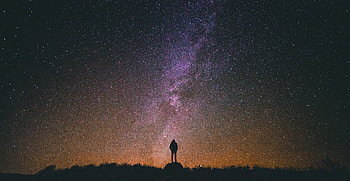Nature, Night, Starry Sky, Human, Person HD wallpaper