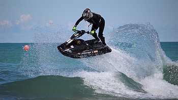 Fun and extreme sport, Fuerteventura paradise, Thrilling water activities, Sunny adventures HD wallpaper