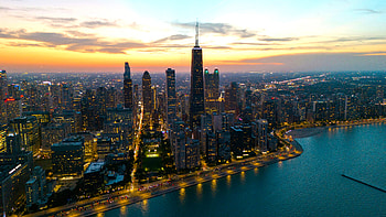 Chicago Illinois Cityscape Skyscraper Skyline, USA, Chicago, Illinois, cityscape, skyscraper HD wallpaper