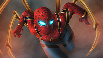 Iron Spiderman Artwork, spiderman, artwork, artist, digital-art, superheroes, deviantart, avengers-infinity-war HD wallpaper