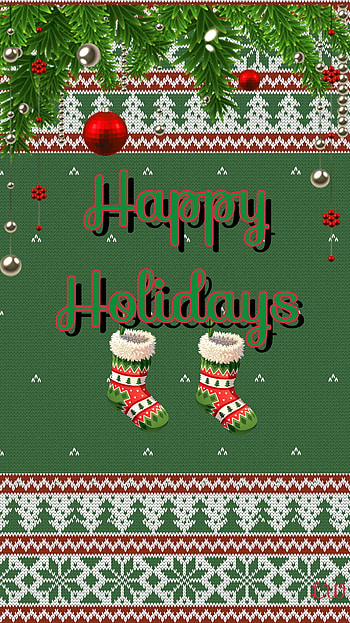 Christmas, holiday ornament, red, green, sweater, holiday HD phone wallpaper