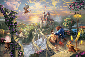 Beauty and the Beast animation, , Beauty and the Beast backgrounds, Magical world HD wallpaper