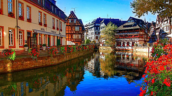 Landscape, Cities, Houses, Rivers HD wallpaper