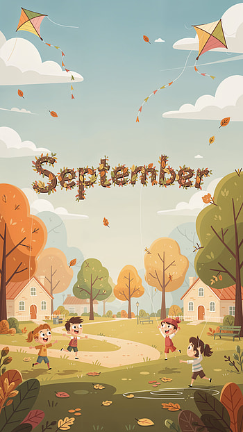 September Kites — , Autumn, Child HD phone wallpaper