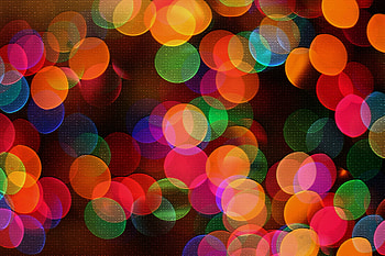 Bokeh, colorful, digital art HD wallpaper