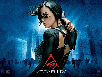 AeonFlux, blue, games, other, girls, warior, aeon, hair, cloud HD wallpaper