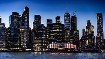 Night City Buildings Lights HD wallpaper