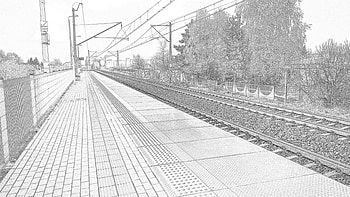 Train station/platform, tracks, station, train station, graphy HD wallpaper