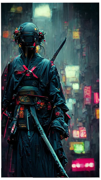 Cyberpunk Ronin, gaming HD phone wallpaper