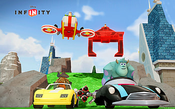 Buzz Lightyear, Davy Jones, James P. Sullivan, Bob Parr, video game, Disney Infinity HD wallpaper
