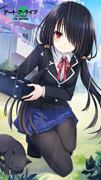Kurumi Tokisaki, black hair, graph HD phone wallpaper