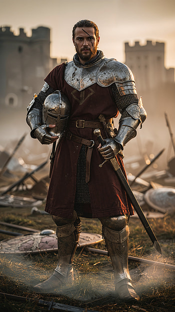 Castle Sentinel — Knight , knight, armor, sword, castle HD phone wallpaper