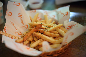Food, Greens, Appetizing, French Fries HD wallpaper