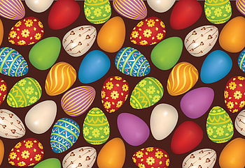 Pattern, blue, egg, colorful, green, red, texture, easter, yellow HD wallpaper