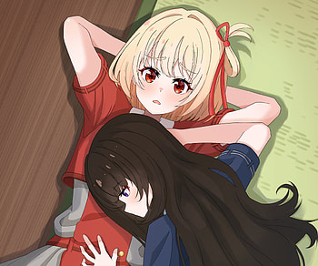 Chisato Nishikigi & Takina Inoue, Takina Inoue, Chisato Nishikigi, Anime, Lycoris Recoil HD wallpaper