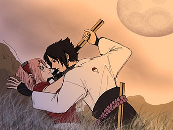 Tense Moment, sasuke, naruto, sasak, sakura HD wallpaper