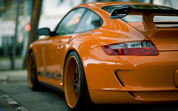 GT3 RS, gt3, porsche, orange HD wallpaper