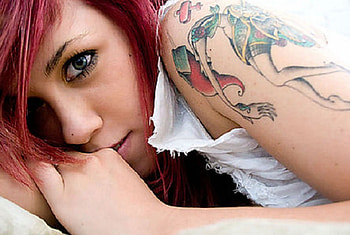 Do you want to know a Secret, tattoo, girl, redhead, fantasy HD wallpaper