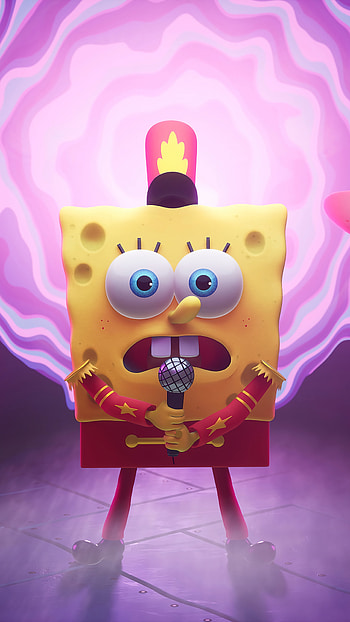 SpongeBob Schwammkopf, Cosmic adventure HD phone wallpaper