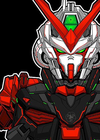 Astray Red Frame Gundam ' Poster by Wahyudi Artwork. Displate in 2021. Astray red frame, Gundam , Gundam art HD phone wallpaper